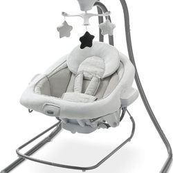 Used Graco DuetConnect LX Seat & Bouncer, Multi-Direction Seat, Multiple Swinging Speeds, Easily Portable, Redmond