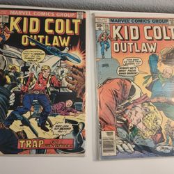 Marvel Comics Kid Colt Outlaw Lot of 11 comics, issues #160, 161, 162, 163, 164, 166, 167, 183, 189 and 218. In very good vintage condition.  