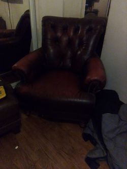 Redish leather chair