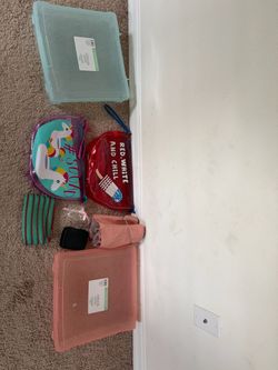 Storage boxes and pouches