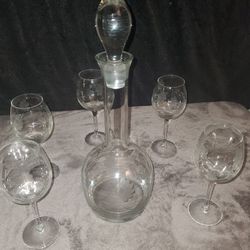 Wine Decanter Sets Crystal Antique Wine/Brandy

