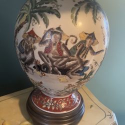 Vintage Fredrick Cooper Chinoiserie Table Lamp