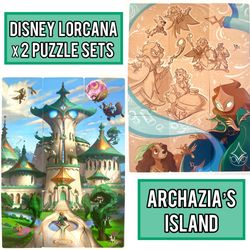 Complete Set of Disney Lorcana Archazia's Island Art Puzzle Cards - 20 Cards  for Sale in San Gabriel, CA - OfferUp