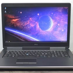 1080P Gaming 17.3 Inch Dell Precision Laptop Intel Core i7 CPU 16 GB RAM 512 GB SSD ATI 4 GB DDR5 Graphics Windows 11 Professional 