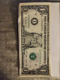 2009 series bunny easter dolar bill.collectable $7