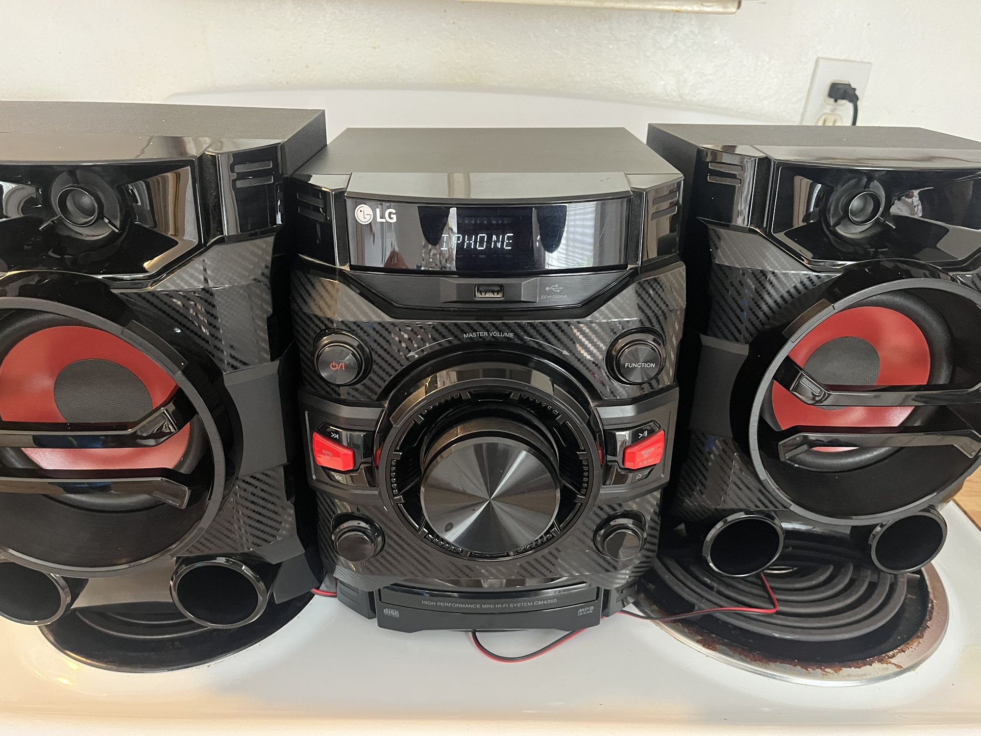 LG CM4360 Mini Hi-Fi Stereo System CD Player Bluetooth AM/FM USB MP3 CD-R/RW C4