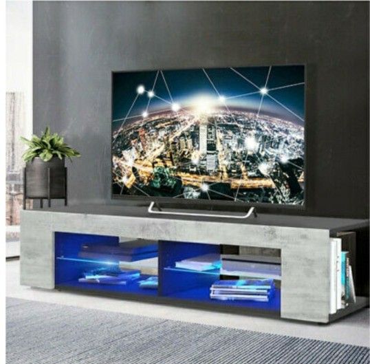 Brand new high Gloss TV stand/ TV console with L.E.D lights// Finance Available $49 down.