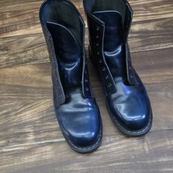 Solovair Boots Rub-off Blue Derby Boots Size 12