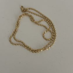 Real 18k Italian Gold Chain, Price Firm