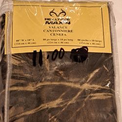 Realtree Max-4 Camouflage Curtain Valance NEW!