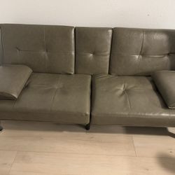 MUST GO! Like New Futon with Cup Holders