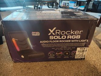 New X Rocker Solo RGB Audio Floor Rocker gaming chair
