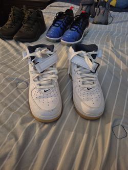 Nike Air Force 1 Mid White Gum Sole
