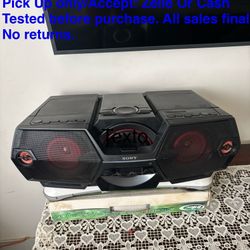 Sony ZS-BTG900 Portable NFC Bluetooth Wireless Boombox Speaker System