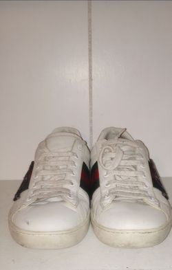 Gucci Ace Sneakers White Leather Size 45