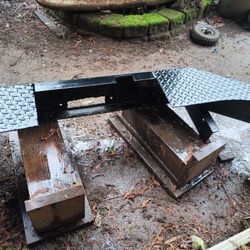Heavy Duty Bumper With Holes For A Winch.
