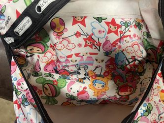 Tokidoki Lesportsac Backpack Cactus Roses Canvas Rare Latte Japanese for Sale in Paramount CA OfferUp