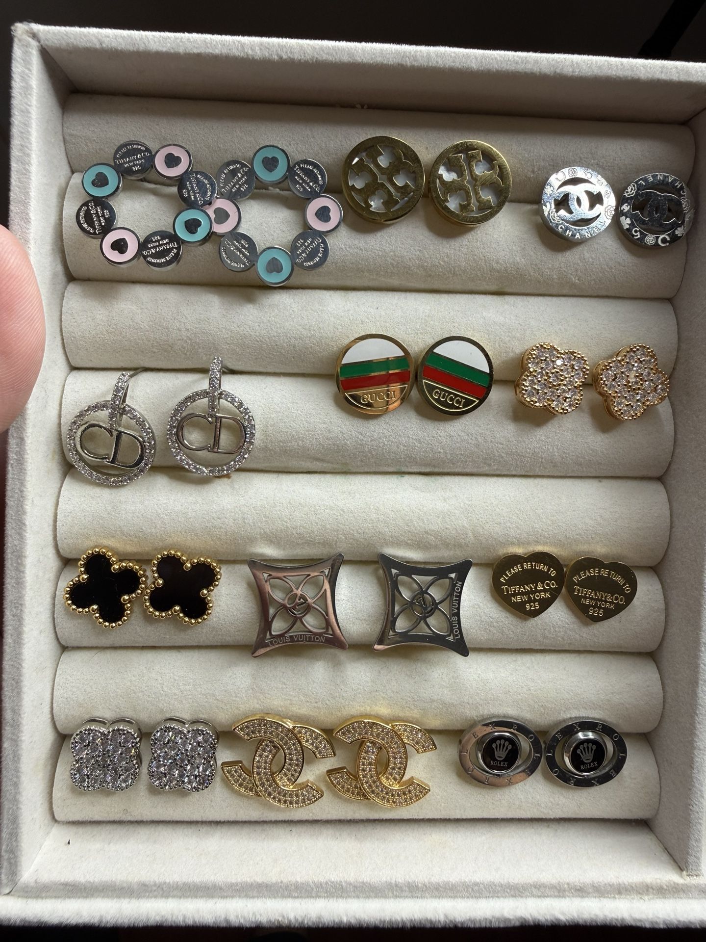 Women's Earring Collection - Gold, Silver, Blackberry in bulk