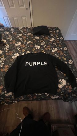 Purple Brand Black Crewneck Sweatshirt