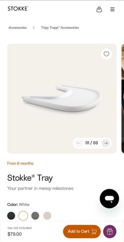 Brand New Stokke Tripp Trapp Tray
