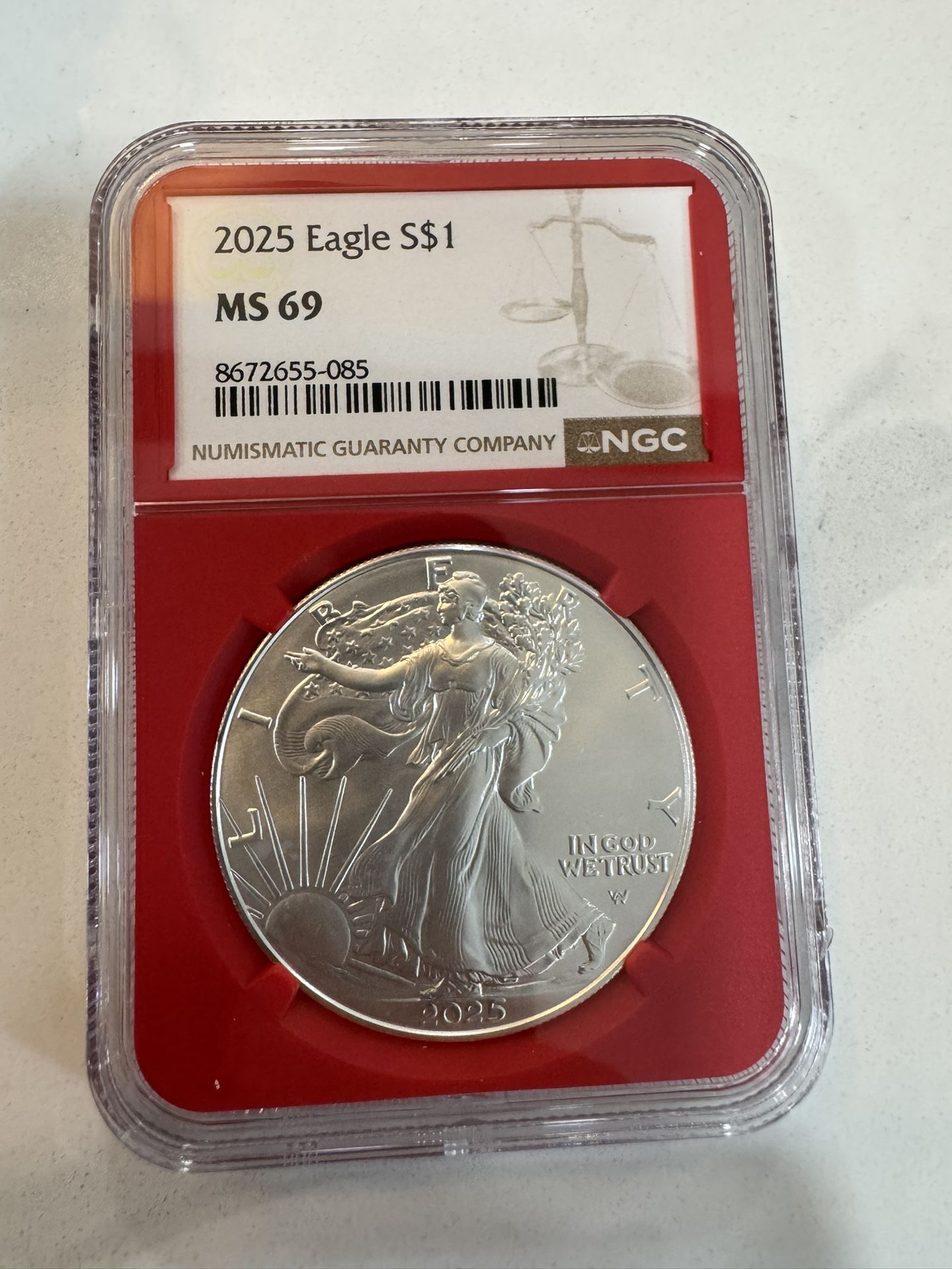 2025 Eagle S$1 Ms 69