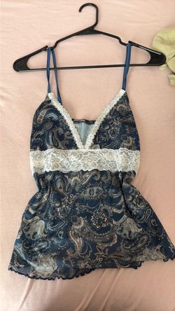 Low cut spaghetti strap top