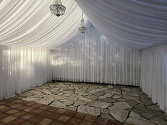 Draping-farm Tables-chairs