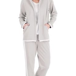 Brand new in plastic…Gunit Womens 2X Sweat Suit 2 Piece Set Jogger Track Suits for Women Set Grey