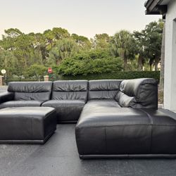 🛋️ Sectional Couch/Sofa - Natuzzi - Brown - Delivery Available 🚛