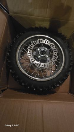 Rim /Tube/Tire 80/100-12 3.00-12 Complete Rear Wheel