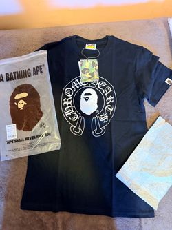 BAPE x Chrome Hearts Black Graphic T-Shirt