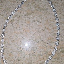 Cadena Adiamantada De Plata 925