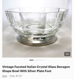 Vintage Italy made serving bowl