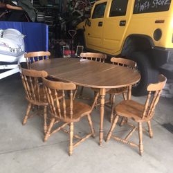 Table With 6 Chairs  