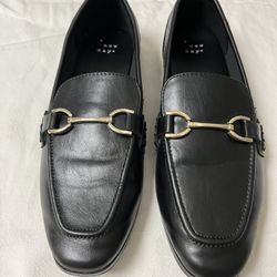 Women’s Black Loafers Size 7 1/2 A New Day Laurel Memory Foam Flats