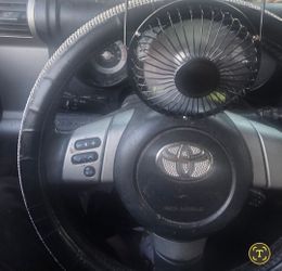 Parked car steering wheel solar Fan
