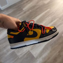 Blue And Yellow Off White Dunks Sz 6 Men