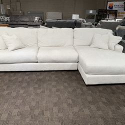 Big Deep White Sectional 