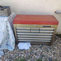 Craftsman  10 Drawer Bench top Tool Box Red 
