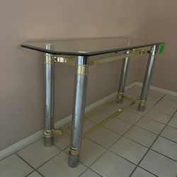 Glass Buffet Table Or Entry Table