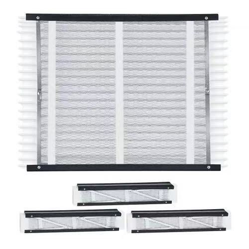634#20 x 25 x 4 Furnace Filter, MERV 13 HVAC Ac Filters,12-Month Electrostatic Pleated Air Conditioner Filters, 4-Pack (Actual Size: 20.47 x 25.20 x 3