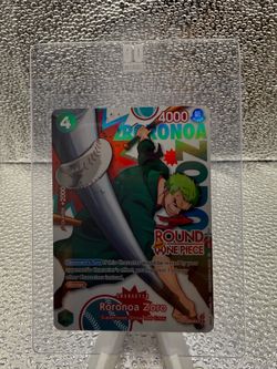 Round1 One Piece Zoro Round One English Promo Card