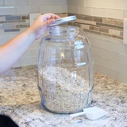 Anchor Hocking 2.5 Gallon Glass Barrel Jar with Lid Storage/Brewing