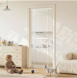 4.6 4.6 out of 5 stars (414) Gardner Pet 51"-87" Extra Tall Cat Gate for Doorway, Wide Adjustable 27.56"-37" Baby Gate Included 4 Extension Kits, Pres