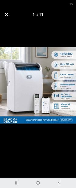 Brand new✅️14,000 BTU Smart Portable Air Conditioner,for Rooms up to 700 Sq. Ft.