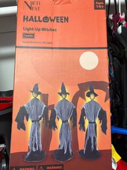 Nifti Nest Halloween Light-Up Witches 3-Pack