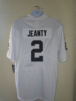 New Mens Raiders Jeanty #2 White Jerseys Stitched