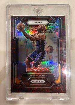 2023-24 Panini Prizm Monopoly LeBron James #40 Purple Wave Prizm The Goat