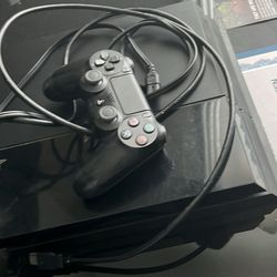 PS4 With All The Cords And Charger 