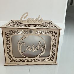 Card Box Holder with Lights Inside (New Condition)